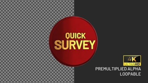 Schnelles Survey-Rooping-Logo mit Alpha-Kanal