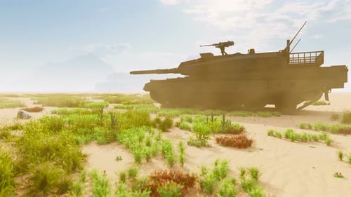 Tank in The Desert