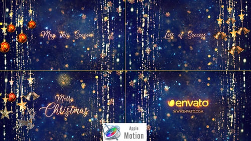 Elegant Christmas Greetings Cinematic Title Reveal