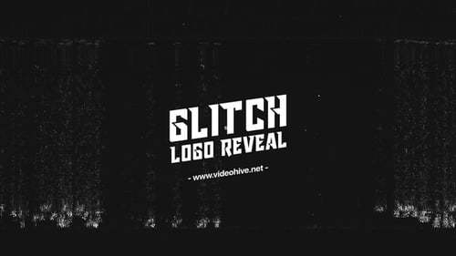 Fast Glitch Logo Reveal
