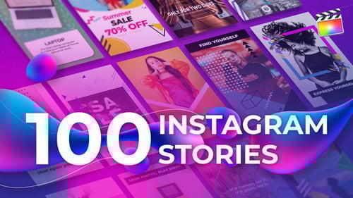 100 Instagram Stories | For Final Cut & Apple Motion