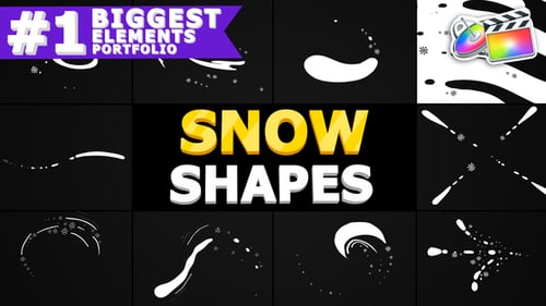 Animated Snow Shapes and Liquid Effects Pack