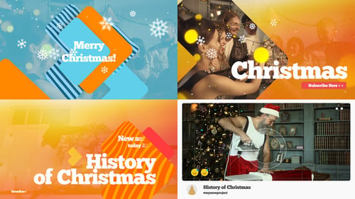 Paquete de transmisión de Feliz Navidad