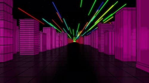 City Night Colorful 02 4k