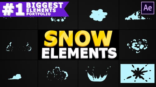 Winter Holiday Snow Blast Motion Graphics Pack