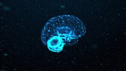 Gehirn mit künstlicher Intelligenz