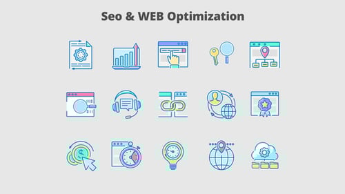 Seo Optimization - Filled Outline Animated Icons