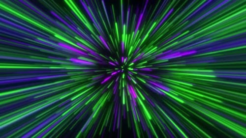 Colorful Hyperspace Jump Loop Neon Lights V3