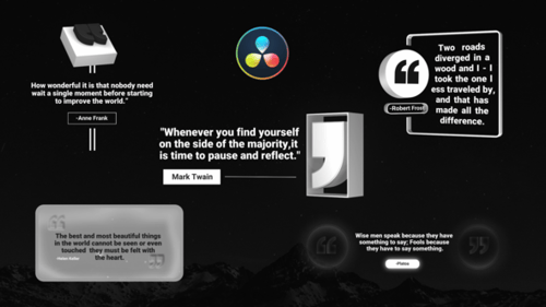 Dynamic Animated Quote Titles with Modern and Geometric Styles