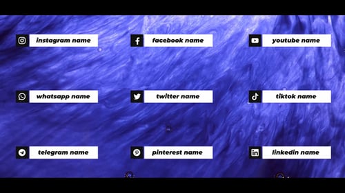 Animated Social Media Lower Thirds Pack