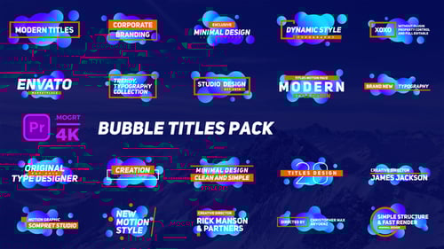 Bubble Titles Pack