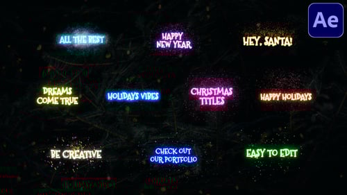 Christmas Magic Titles | After Effects