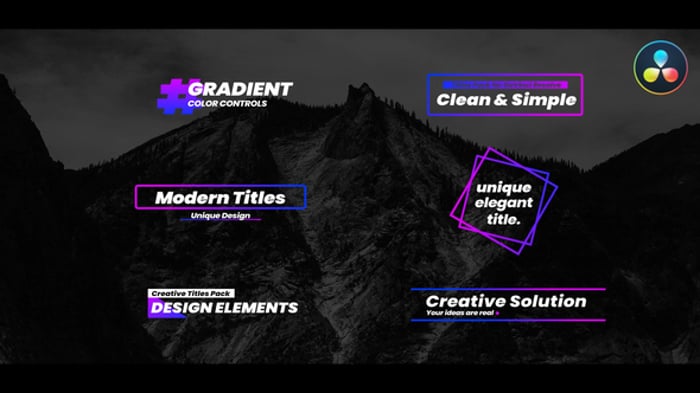 1080p (Full HD) DaVinci Resolve Gradient Backgrounds Editable Video ...