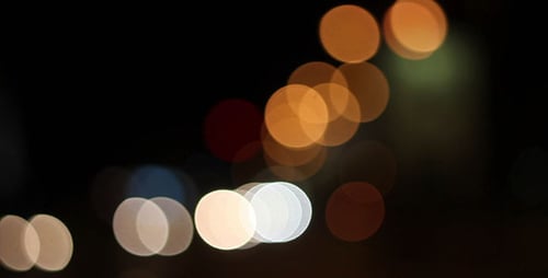 Night City Traffic Bokeh Background 2