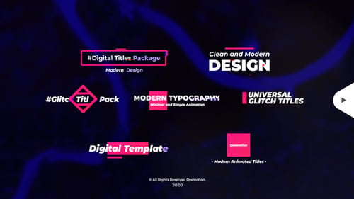 Glitch-Titel-Set für Premiere Pro