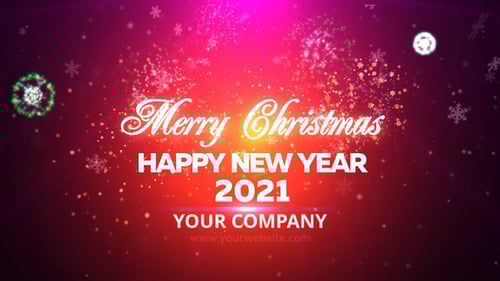 Sparkling Christmas and New Year Festive Greeting Opener
