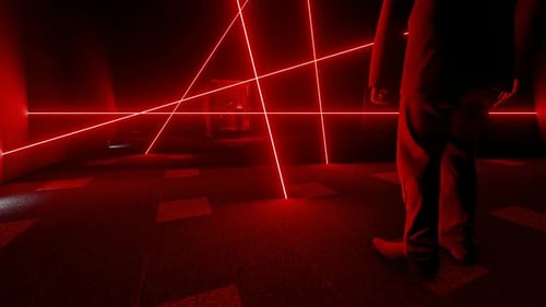 Laser-protected Safe and Burglar