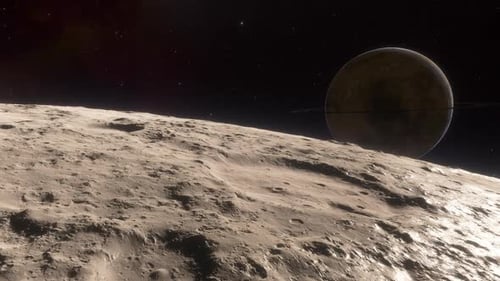 Space Background - Rocky Moon