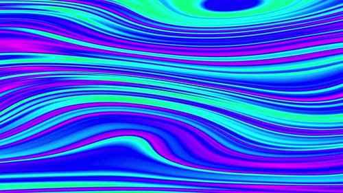 Bunte Linie, glatter, gewellter Hintergrund. Abstrakte 4K-Animation, nahtlose Schleife