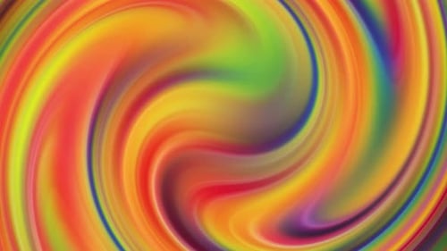 Abstract Fluid Rainbow Color Swirl Background