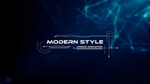 Futuristic HUD Title Animations Pack for Modern Videos