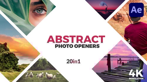 Clean Geometric Abstract Photo Opener and Logo Reveal