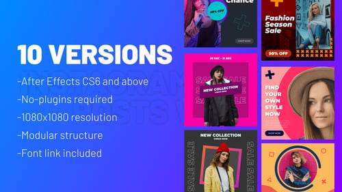 Dynamic Fashion Sale Posts for Social Media