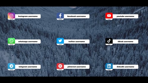 Social Media Lower Thirds