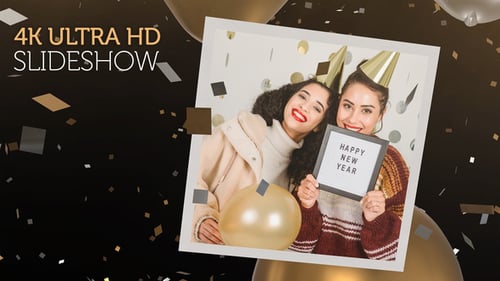 Feliz año nuevo (presentación de diapositivas en 4K)