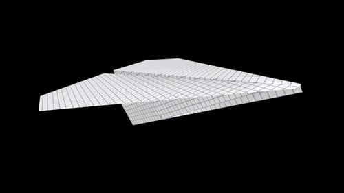 Paper Plane - Grid Page - Flying Loop - Side Angle View