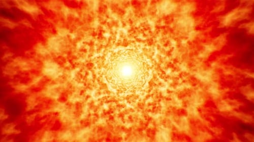 Boucle de fond de feu fractale, turbulence, feu, 4K