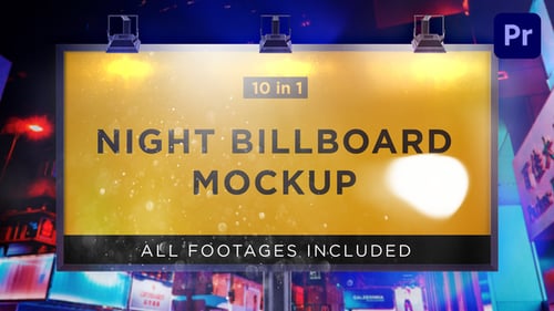 Night Billboard Mockup
