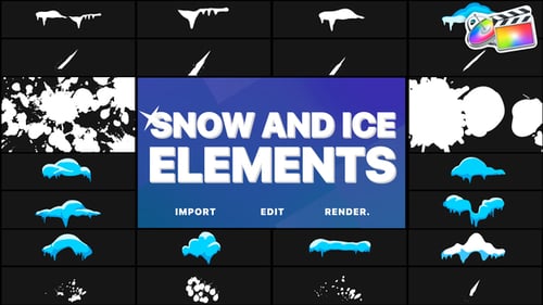 Elementos de nieve y hielo | FCPX