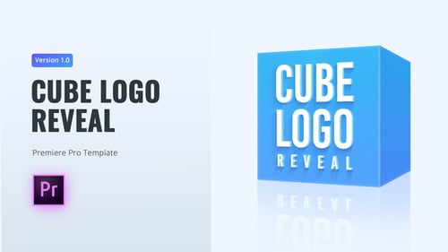 Dynamic 3D Cube Logo and Text Reveal