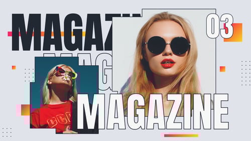 Dynamic Magazine Promo Opener with Kinetic Text