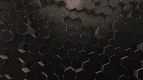 Animated 3D Hexagon Pattern Background Loop