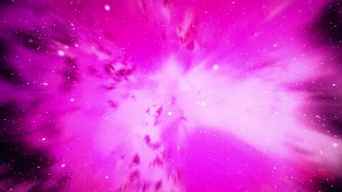 Pink Purple Nebula Warp Speed Light Tunnel Transition