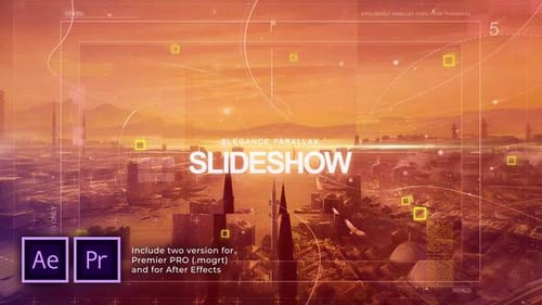 Dynamic Parallax Slideshow with Modern Motion Graphics