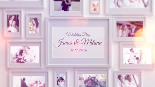 Elegant Photo Frame Gallery Slideshow for Wedding Memories