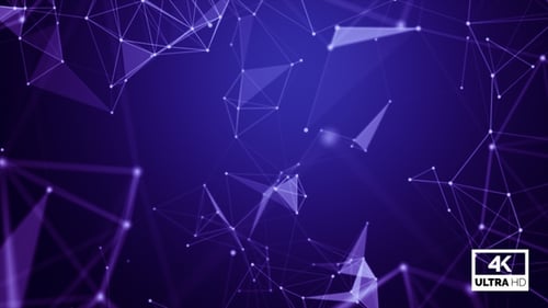 Low Poly Plexus Network Background Blue V3