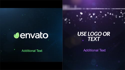 Dynamic Glitch Logo Reveal with Cinematic Flares