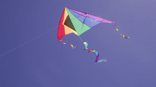 Kite flying in sky over beach