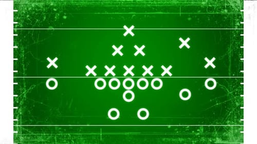 Animated American Football Playbook Strategy for Sports