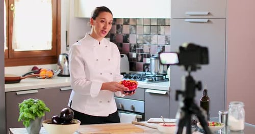 Chef in kitchen