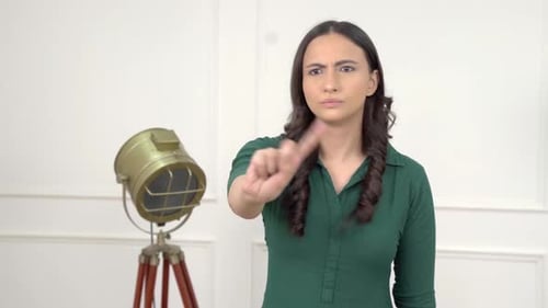 Indian woman saying No