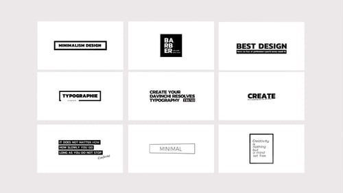 Clean Minimal Titles V.1