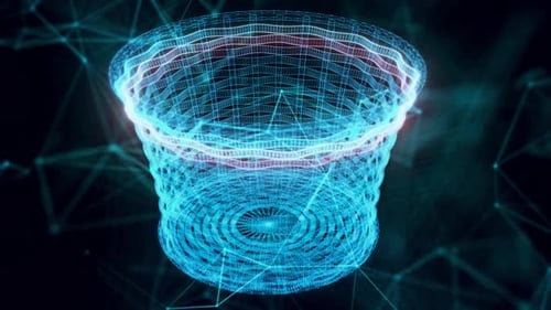 Wooden Basket Hologram Close Up Hd