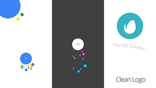 Flat Circle Logo Reveal Animation