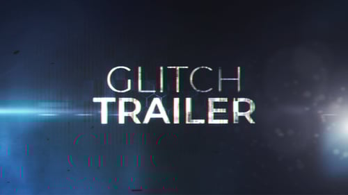 Dynamic Glitch Trailer Text Opener with Cinematic Reveals