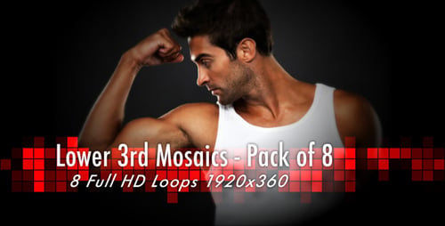 Lower 3rd Mosaic - Pack of 8 Loops